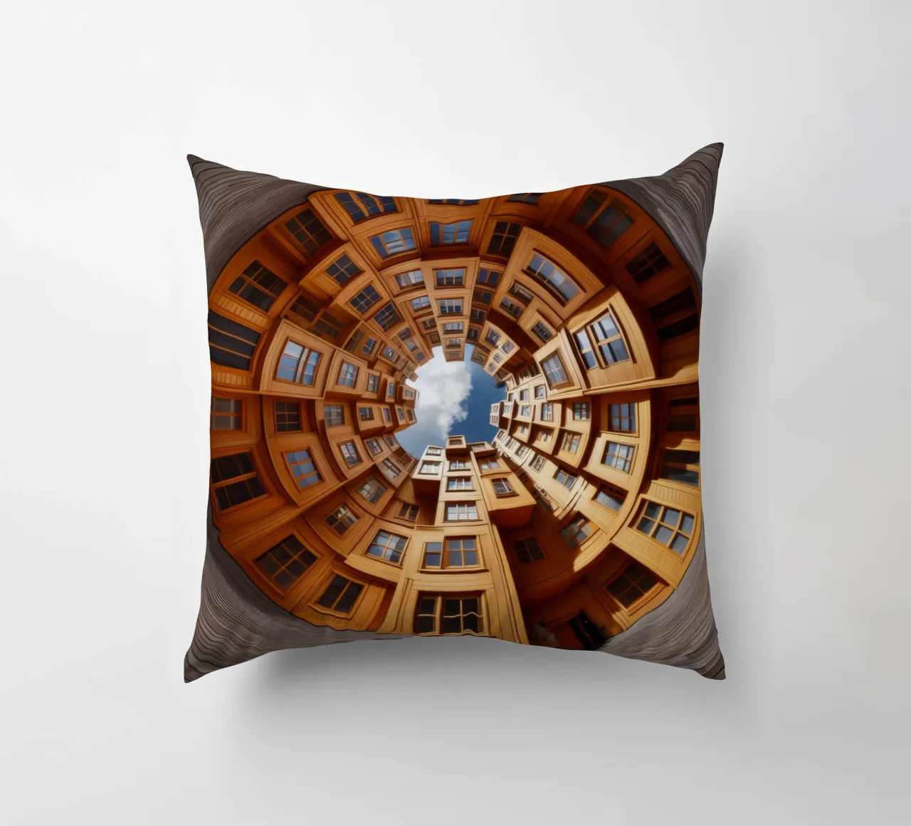 Sphere 060 - Unique Wooden Architecture cuscino da Spheres