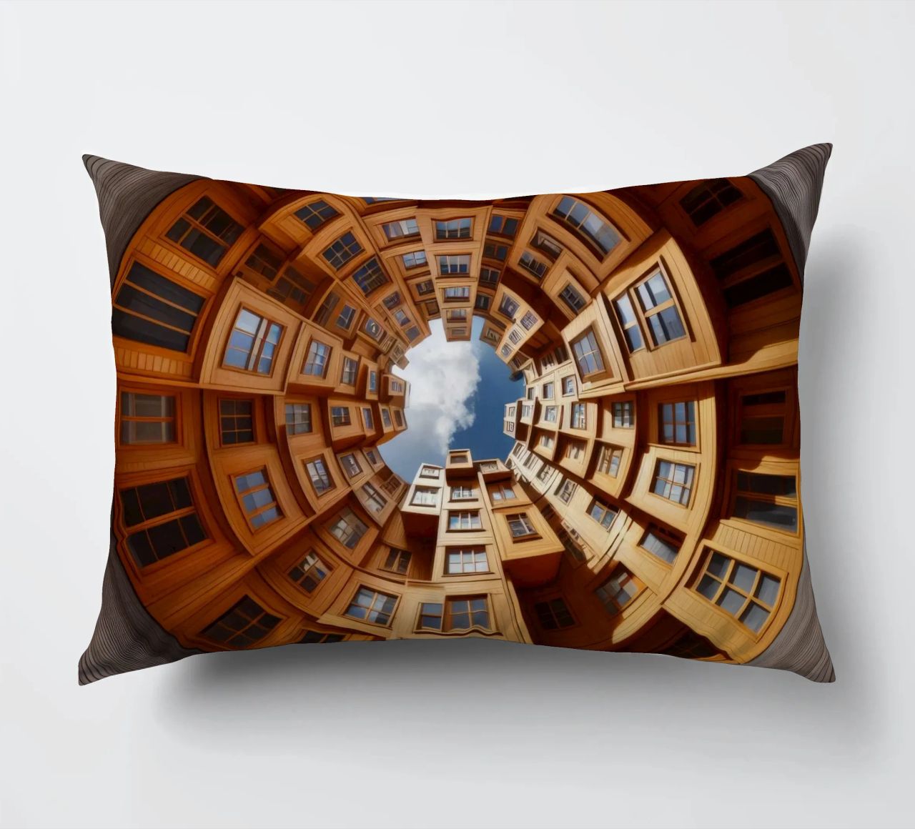 Sphere 060 - Unique Wooden Architecture cuscino da Spheres