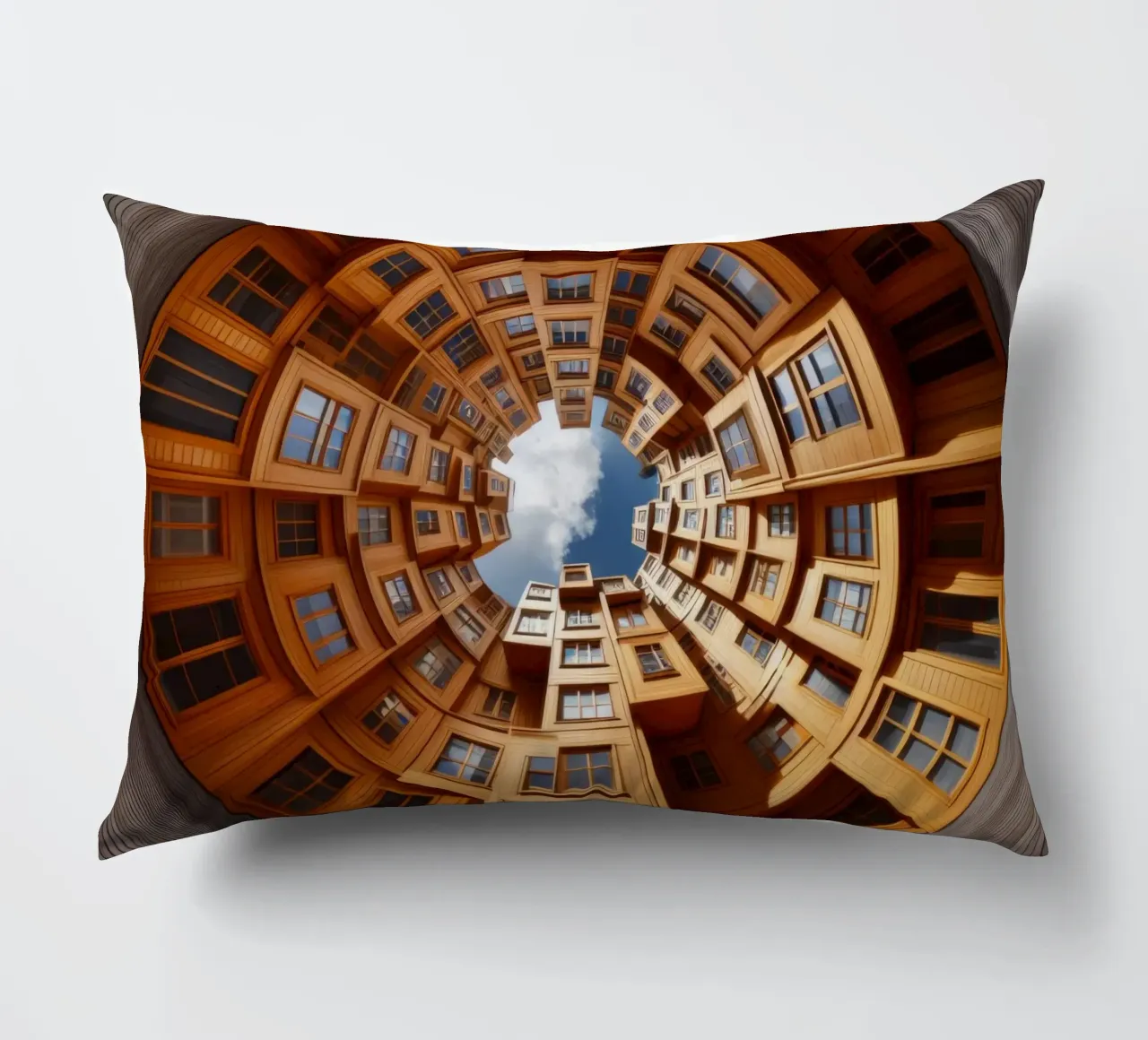 Sphere 060 - Unique Wooden Architecture cuscino da Spheres