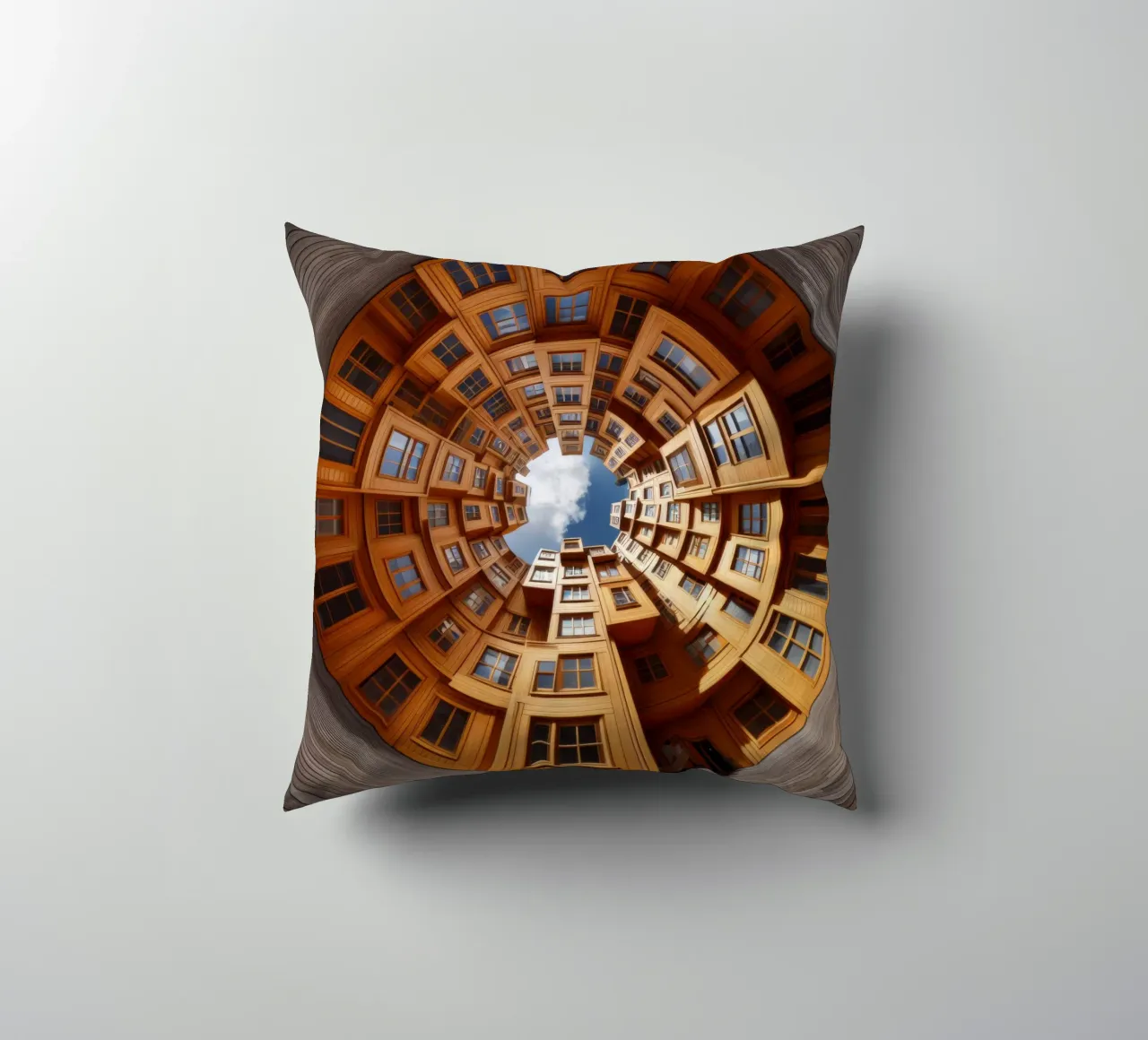 Sphere 060 - Unique Wooden Architecture cuscino da Spheres