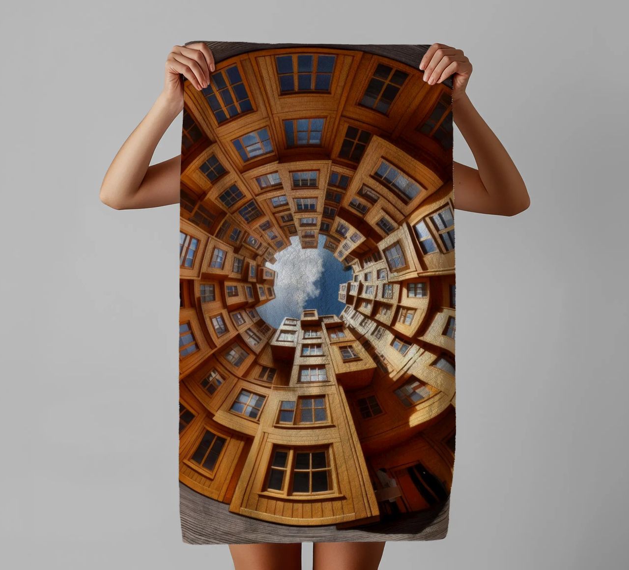 Sphere 060 - Unique Wooden Architecture asciugamano da bagno da Spheres