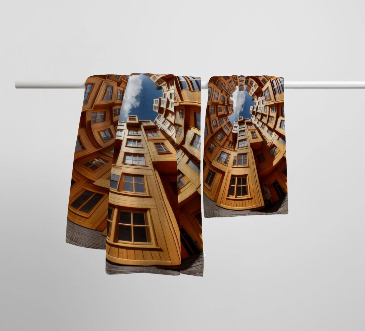 Sphere 060 - Unique Wooden Architecture asciugamano da bagno da Spheres