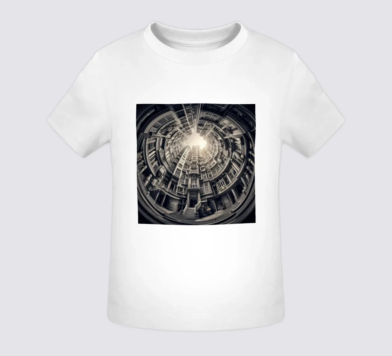 Sphere 062 - Surreal Monochrome Circular Architecture Baby T-Shirt von Spheres