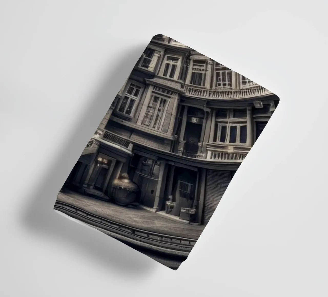 Sphere 062 - Surreal Monochrome Circular Architecture Handtuch von Spheres