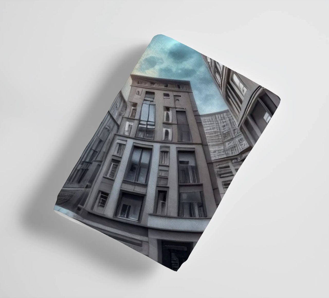 Sphere 063 - Surreal Circular Architecture With Statue towel by Spheres
