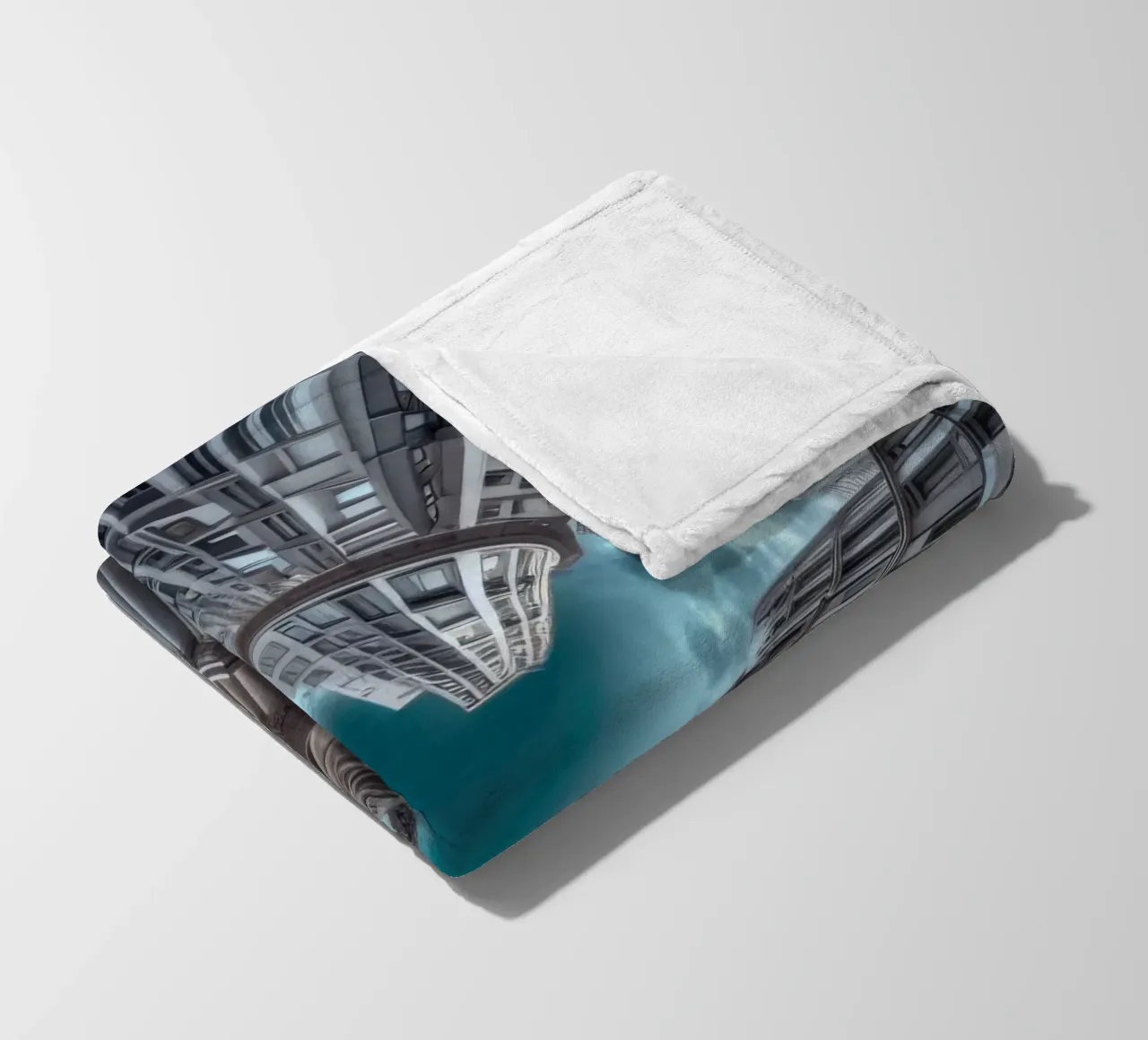 Sphere 063 - Surreal Circular Architecture With Statue coperta in pile da Spheres