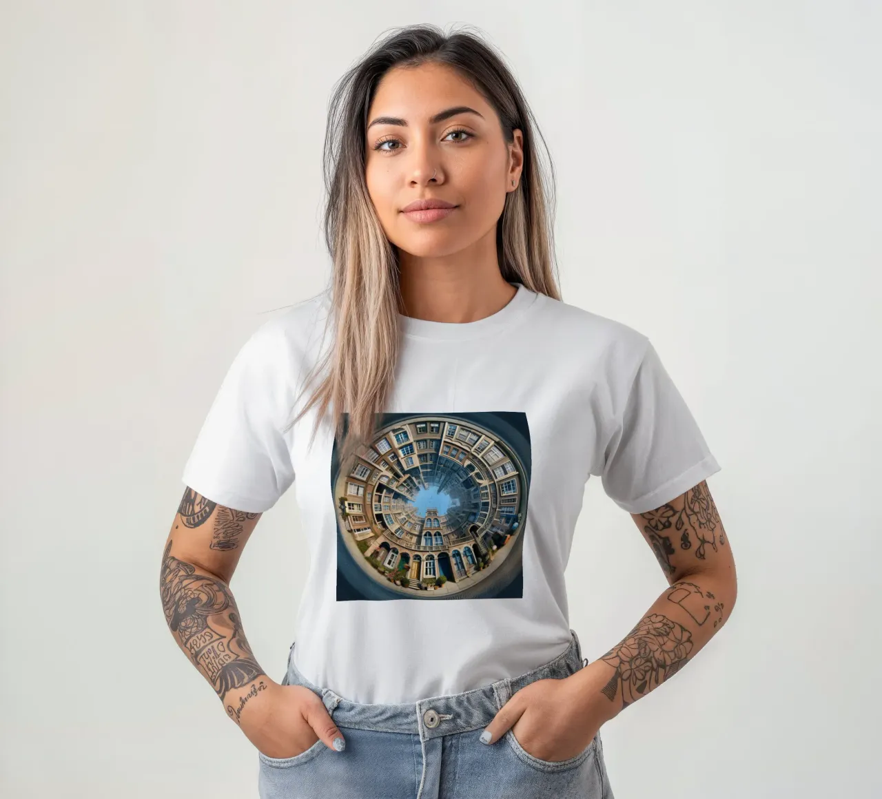 Sphere 064 - Circular Brick Architecture t-shirt da Spheres