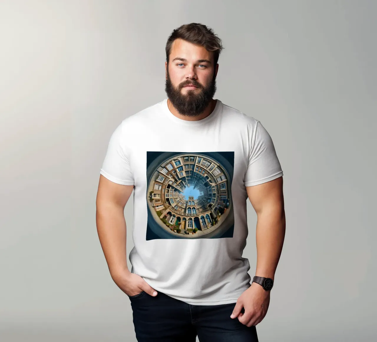 Sphere 064 - Circular Brick Architecture T-Shirt von Spheres