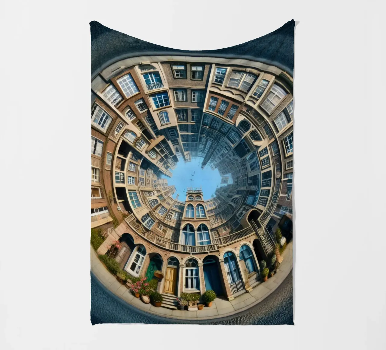 Sphere 064 - Circular Brick Architecture coperta in pile da Spheres