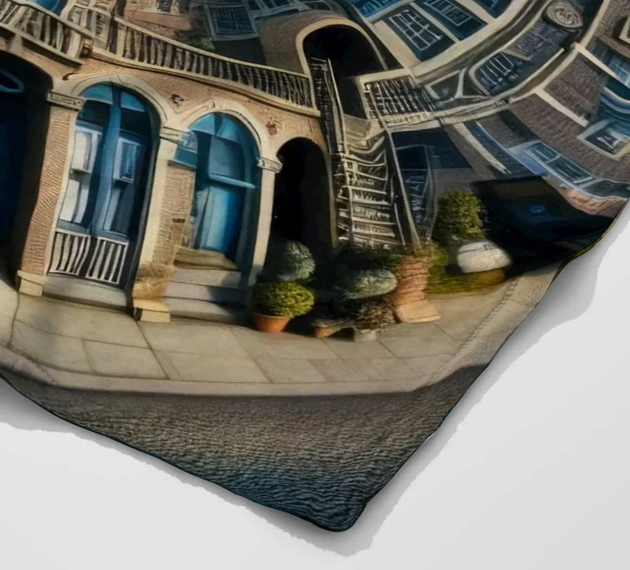 Sphere 064 - Circular Brick Architecture coperta in pile da Spheres