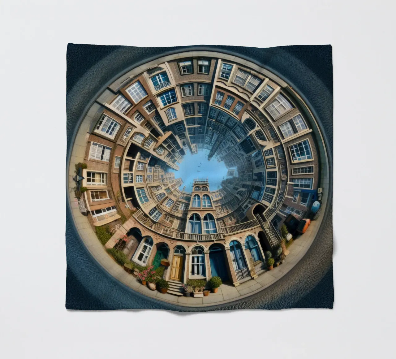 Sphere 064 - Circular Brick Architecture coperta in pile da Spheres