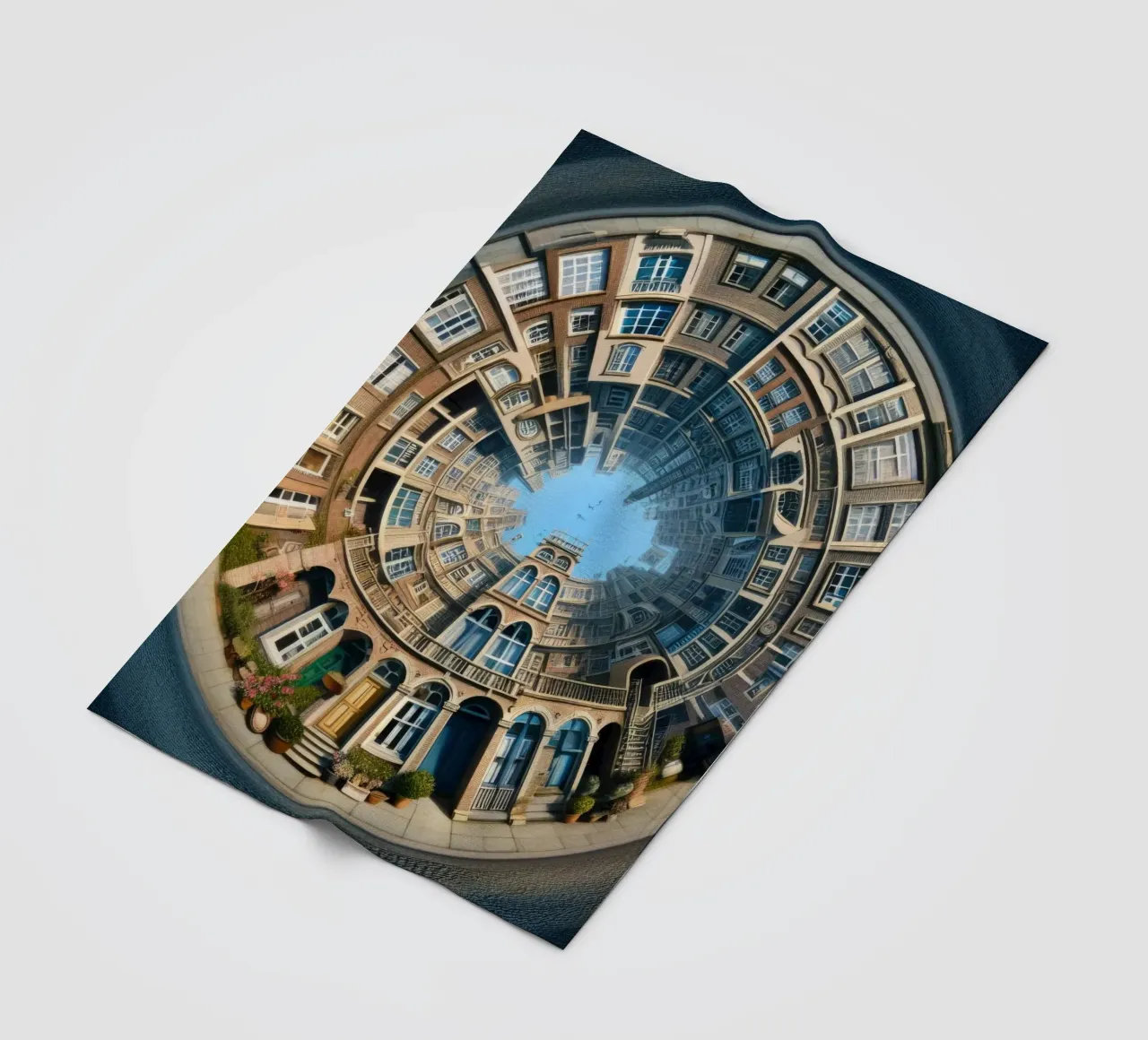 Sphere 064 - Circular Brick Architecture coperta in pile da Spheres