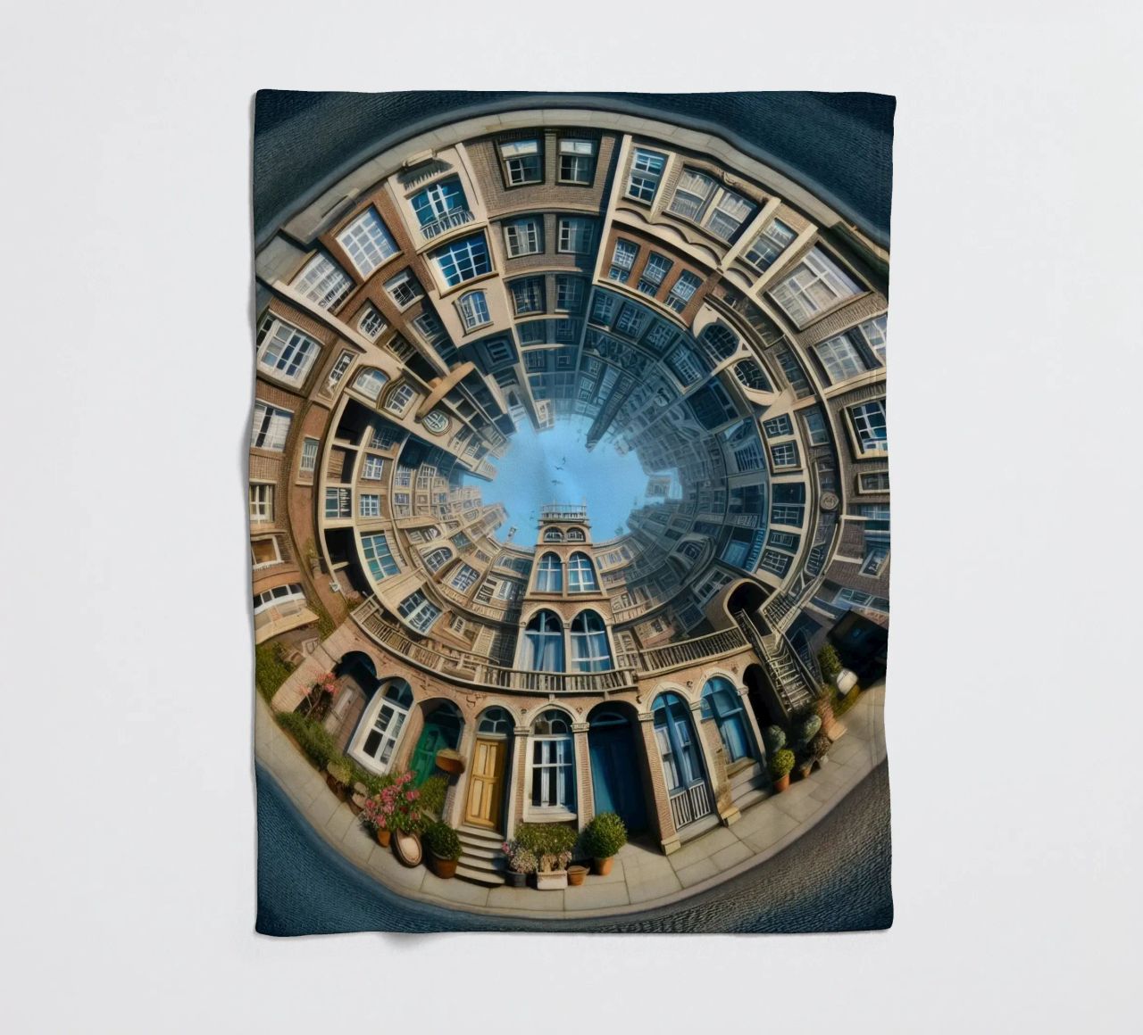 Sphere 064 - Circular Brick Architecture coperta in pile da Spheres