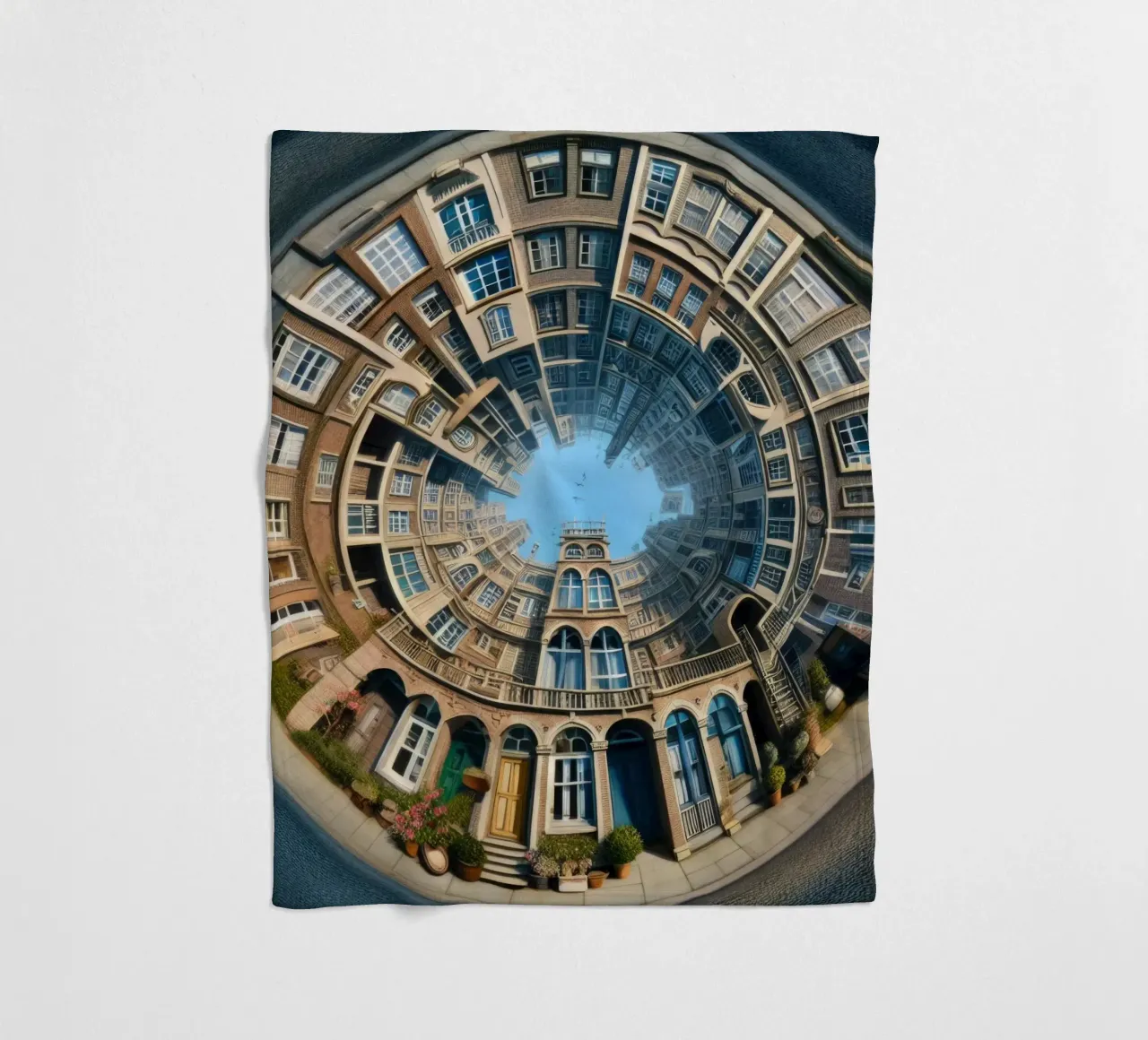 Sphere 064 - Circular Brick Architecture coperta in pile da Spheres