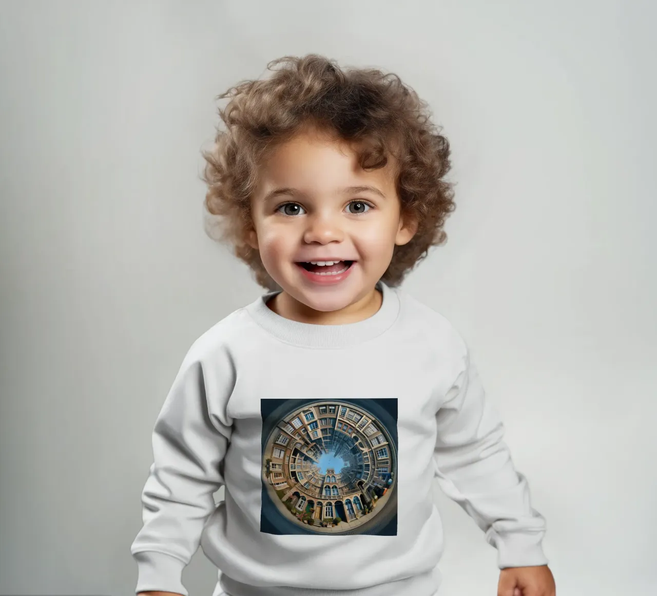 Sphere 064 - Circular Brick Architecture Baby Sweatshirt von Spheres