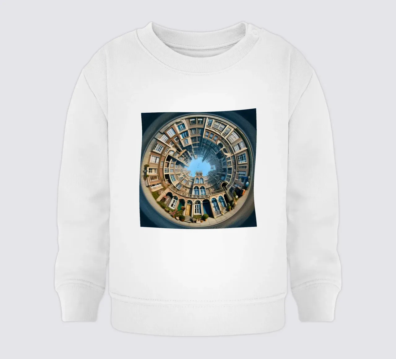 Sphere 064 - Circular Brick Architecture Baby Sweatshirt von Spheres