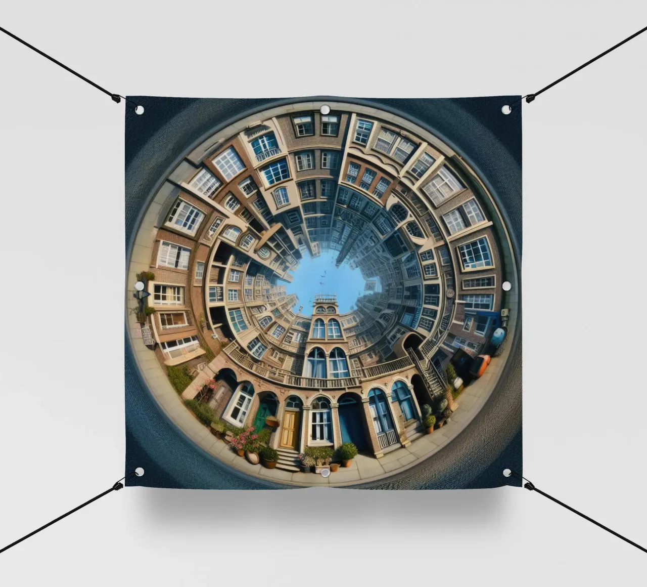 Sphere 064 - Circular Brick Architecture telo in pvc da Spheres