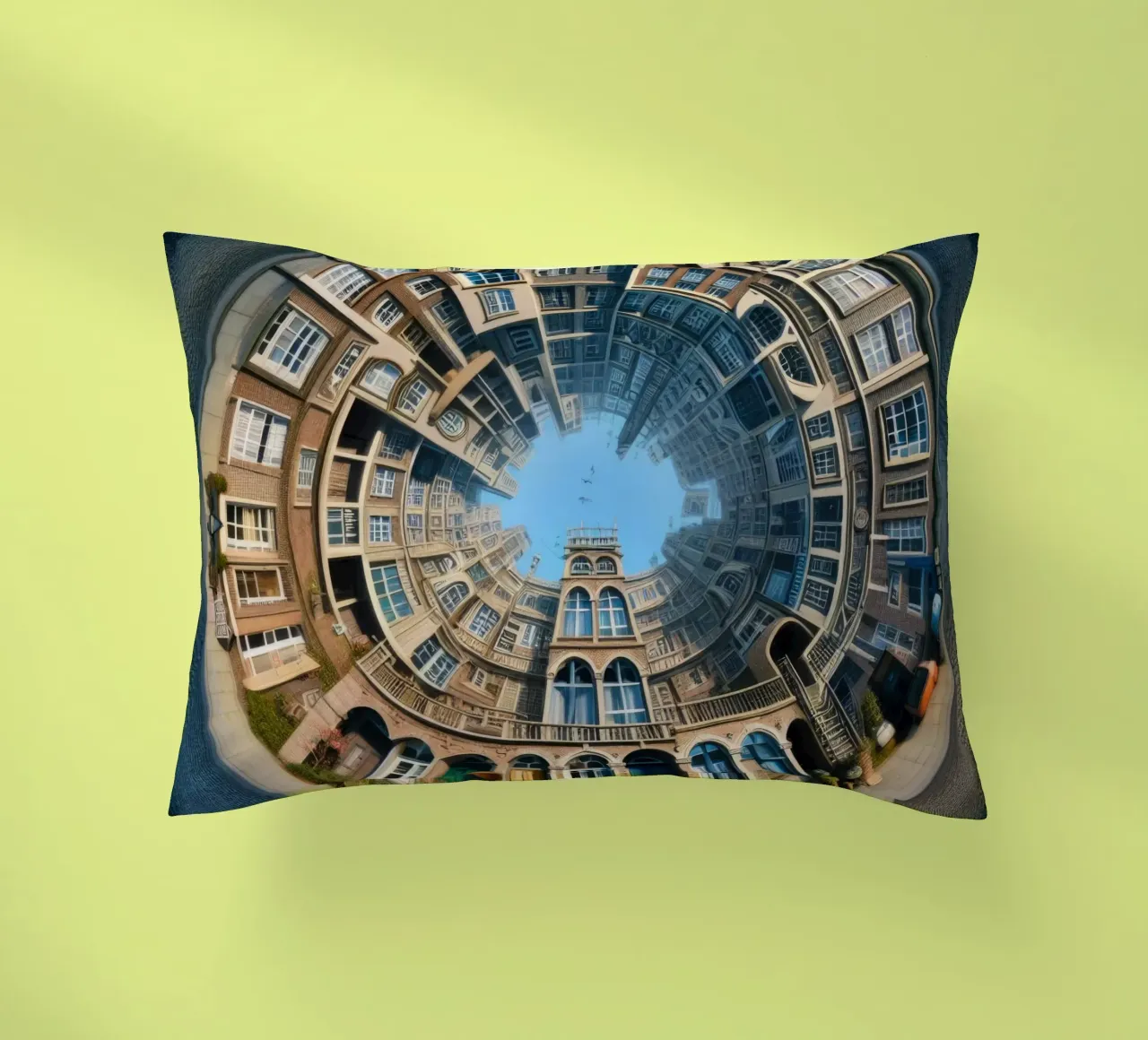 Sphere 064 - Circular Brick Architecture cuscino da Spheres