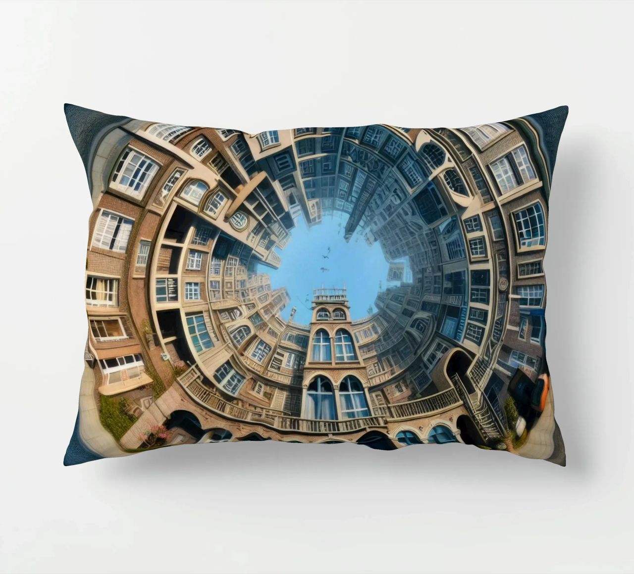 Sphere 064 - Circular Brick Architecture cuscino da Spheres