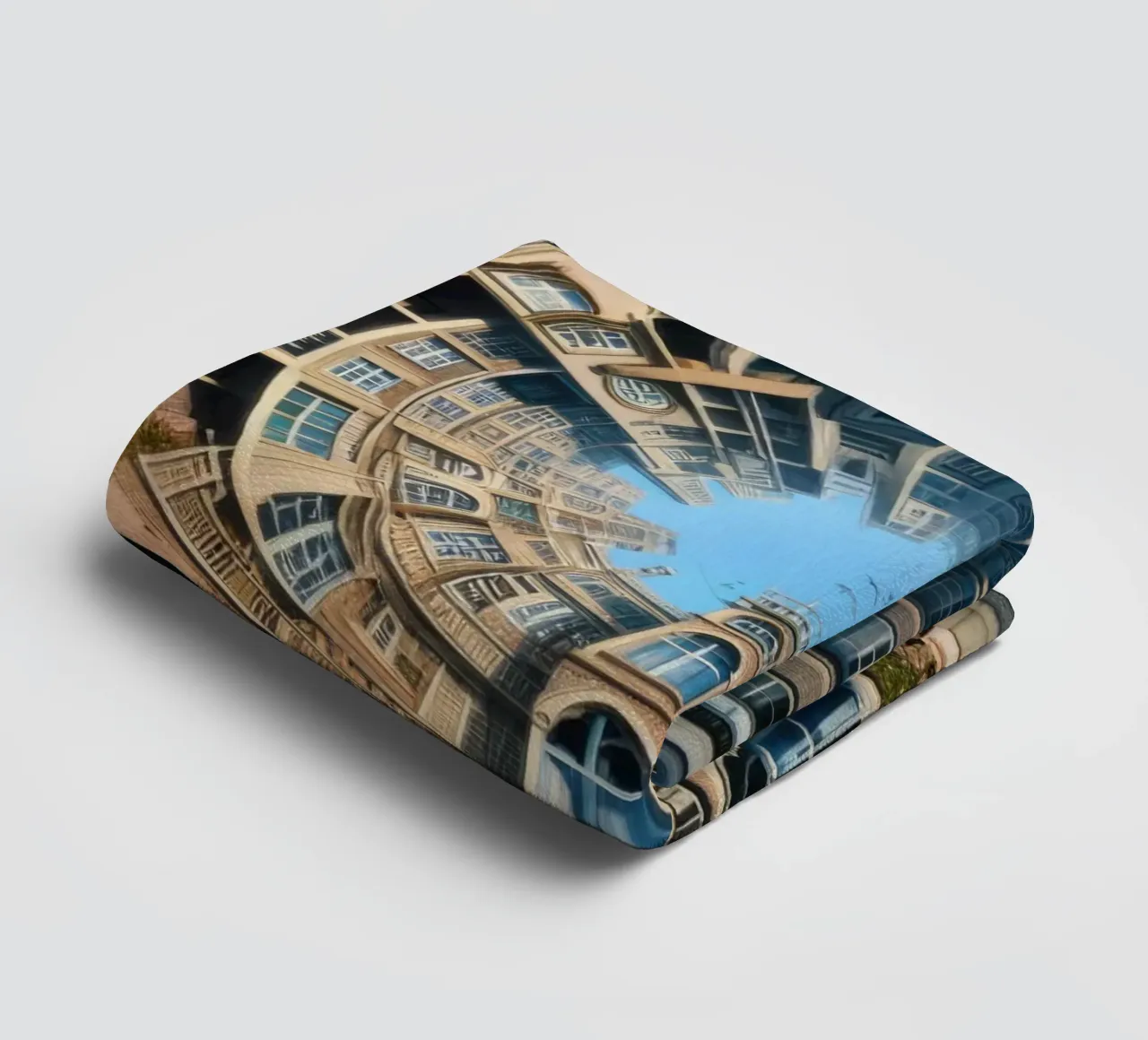 Sphere 064 - Circular Brick Architecture towel by Spheres