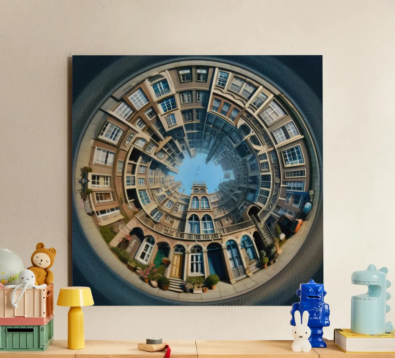 Sphere 064 - Circular Brick Architecture alluminio dibond da Spheres