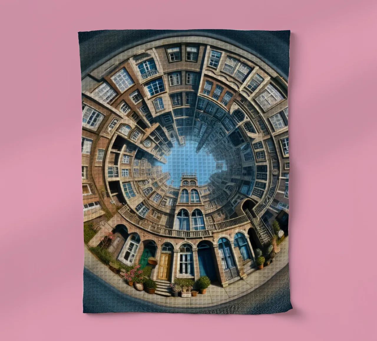 Sphere 064 - Circular Brick Architecture torchon de Spheres