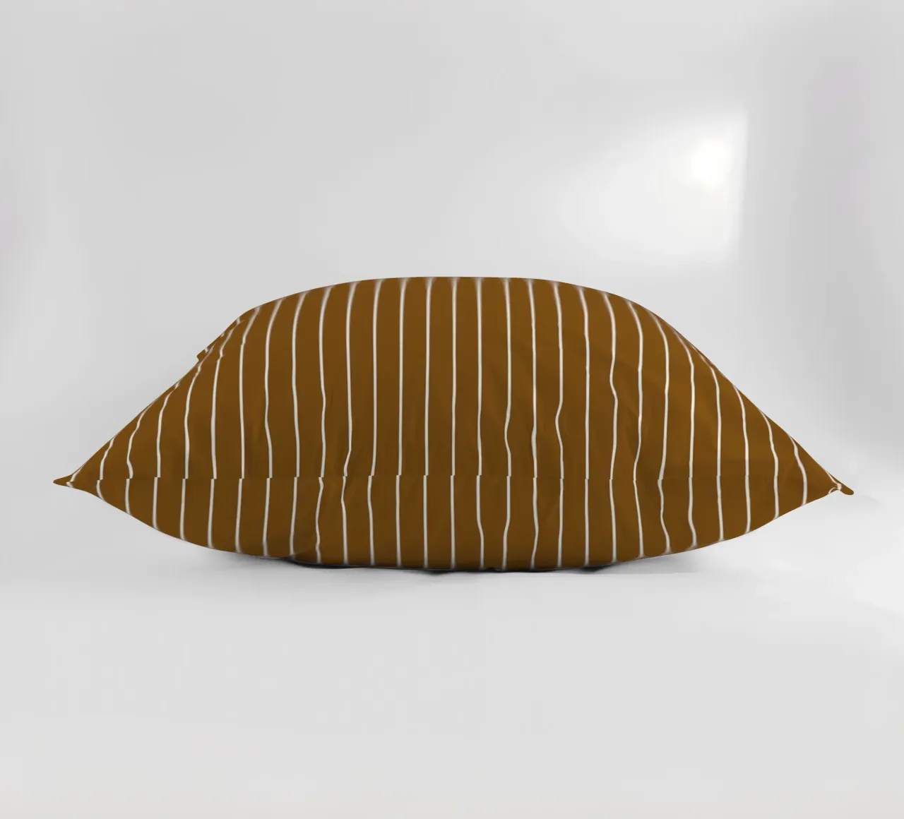 Minimal Basic Chic Classico Gessato | Bianco su Marrone Scuro cuscino da Beauty in Simplicity