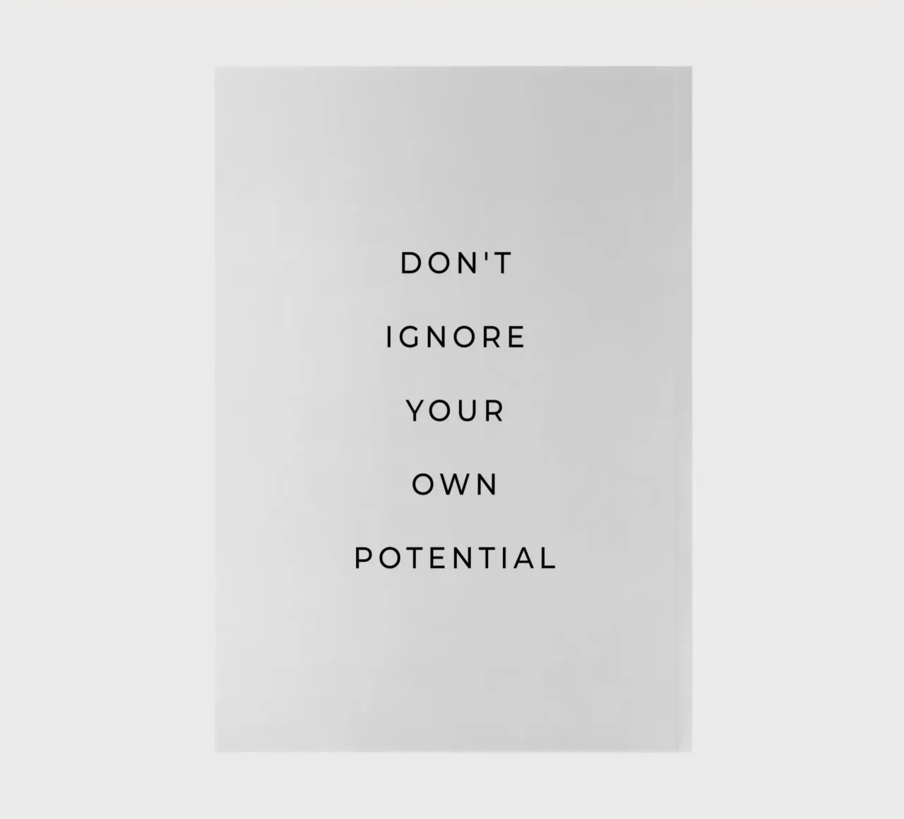 Don't ignore your own potential quote notebook by Paigaam Studio
