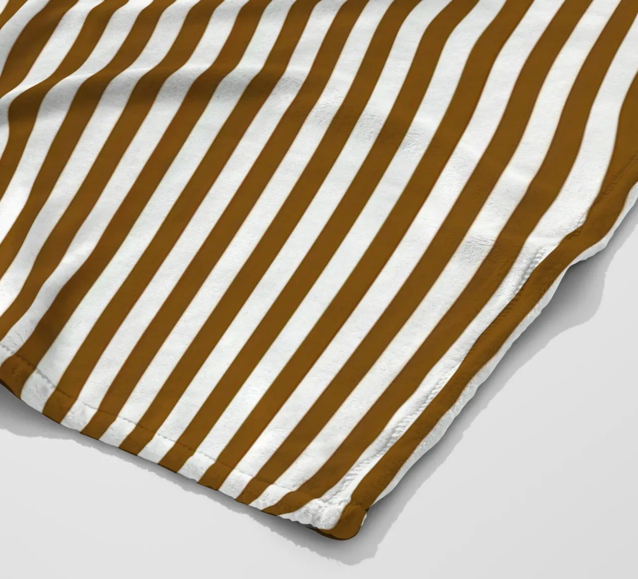 Chic Classic Bold Stripes 2 | White and Dark Chocolate Brown fleece blanket by Beauty in Simplicity