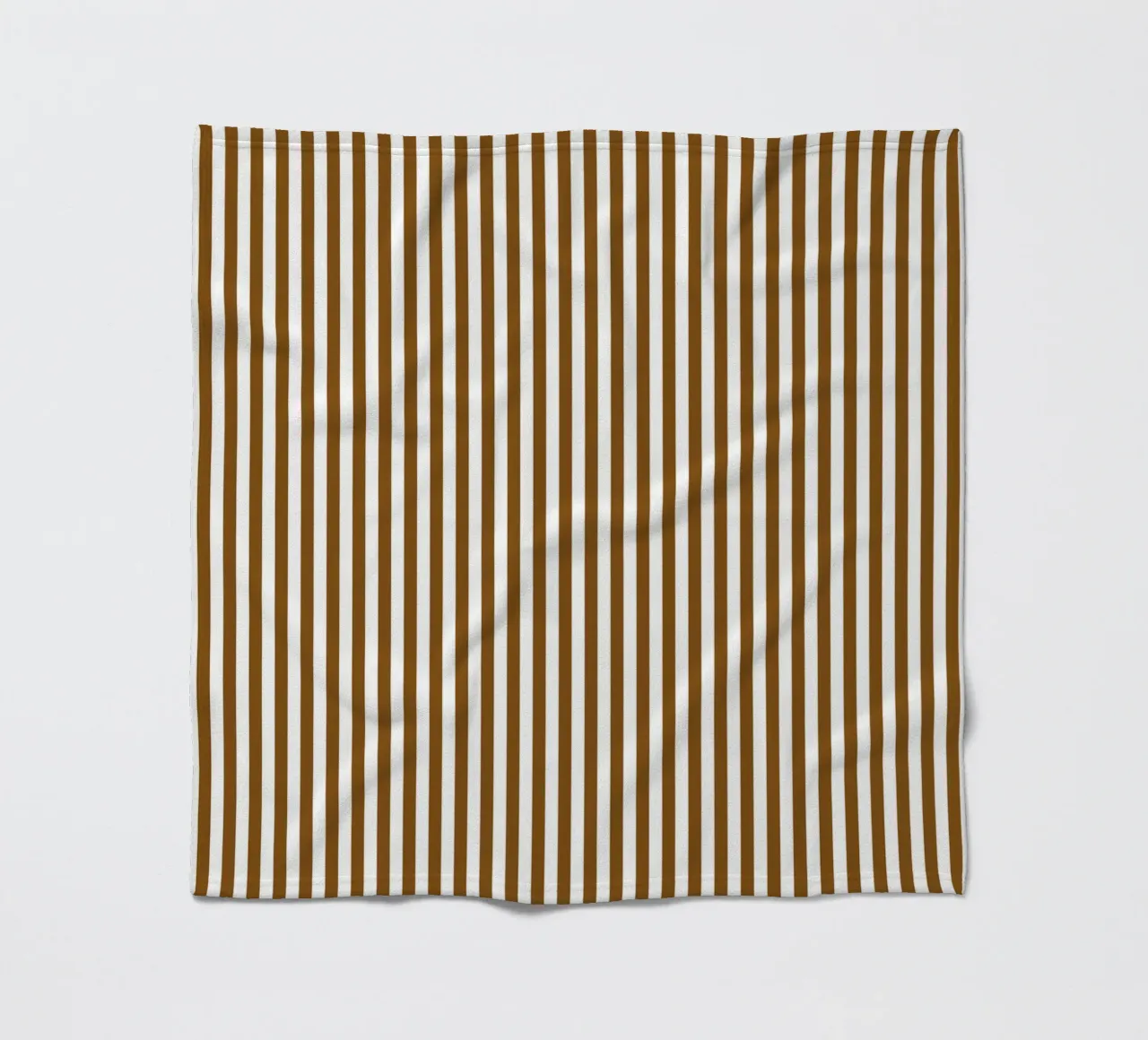 Chic Classic Bold Stripes 2 | White and Dark Chocolate Brown fleece blanket by Beauty in Simplicity