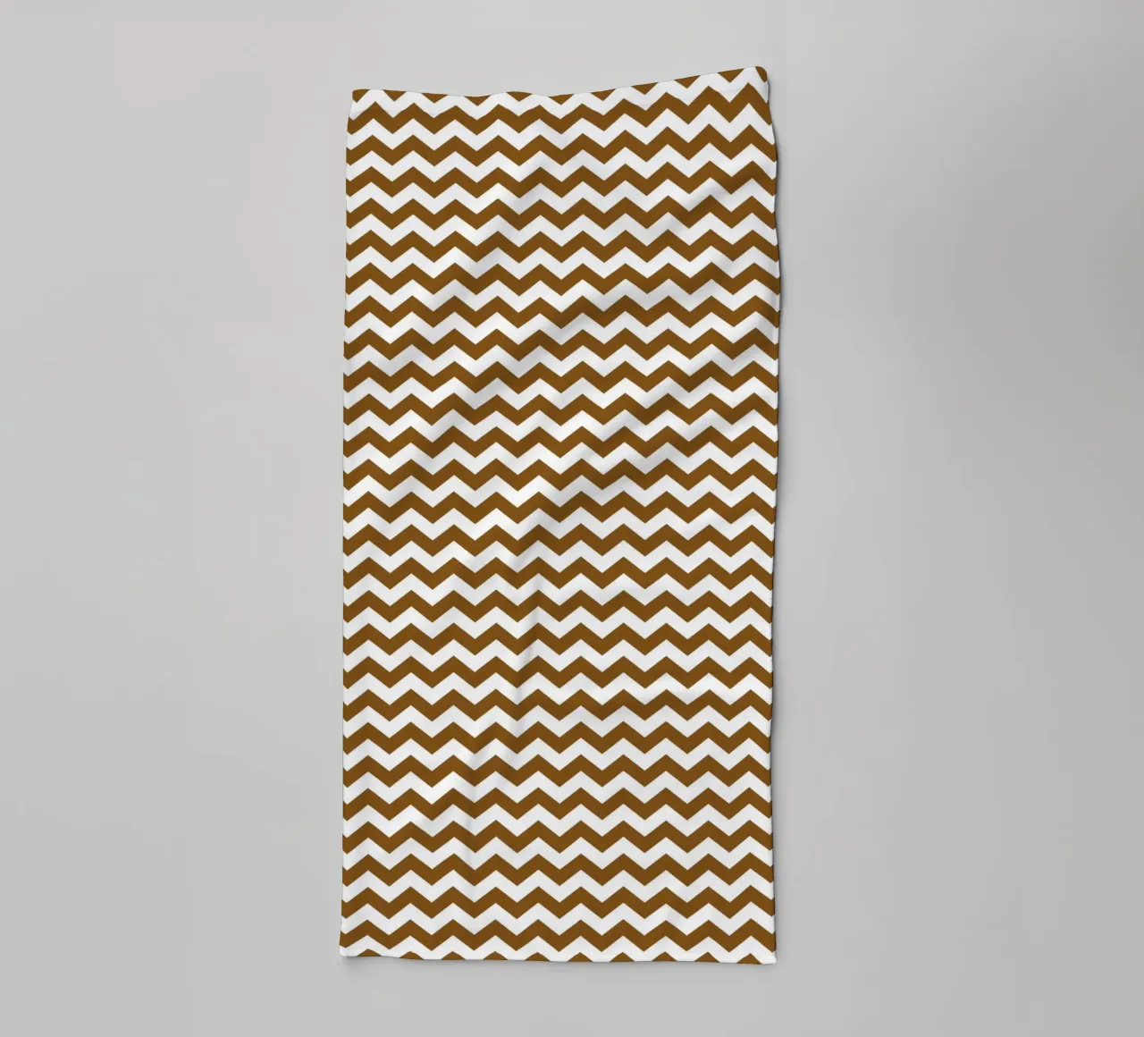 Minimal Chic Basic Standard Chevron | White and Dark Brown towel by Beauty in Simplicity