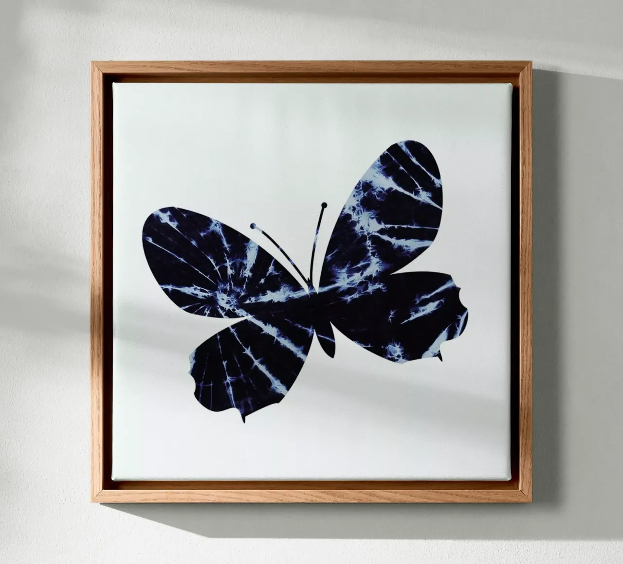 Batik Butterfly canvas met Baklijst van XOXO Arte