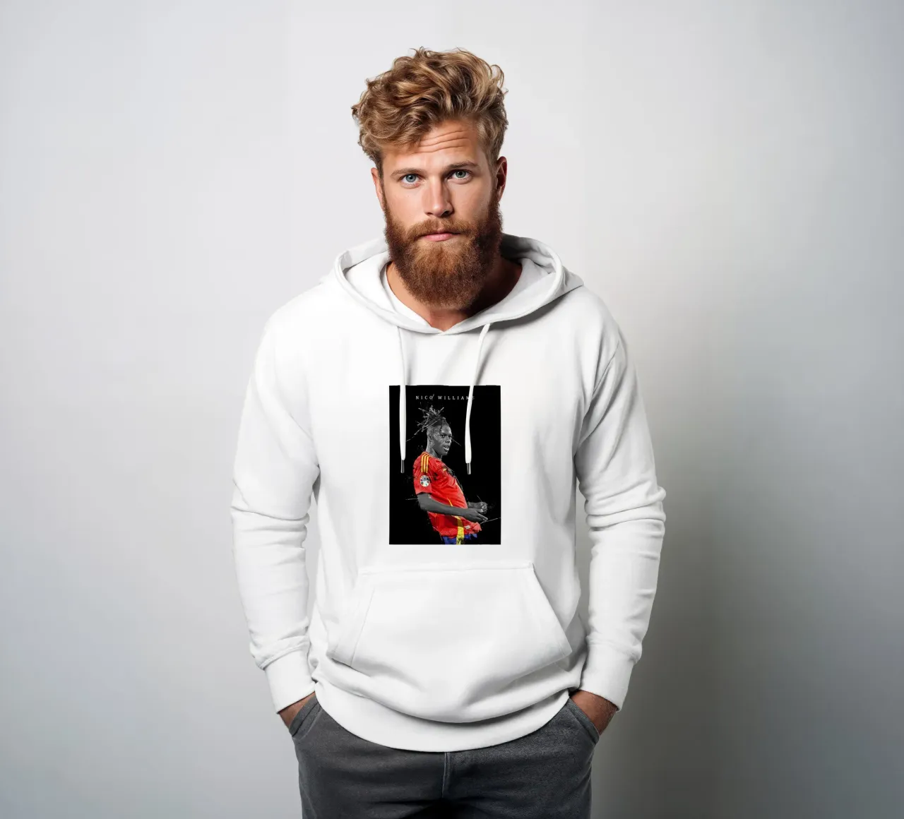 Nico Williams felpa con cappuccio da tenten