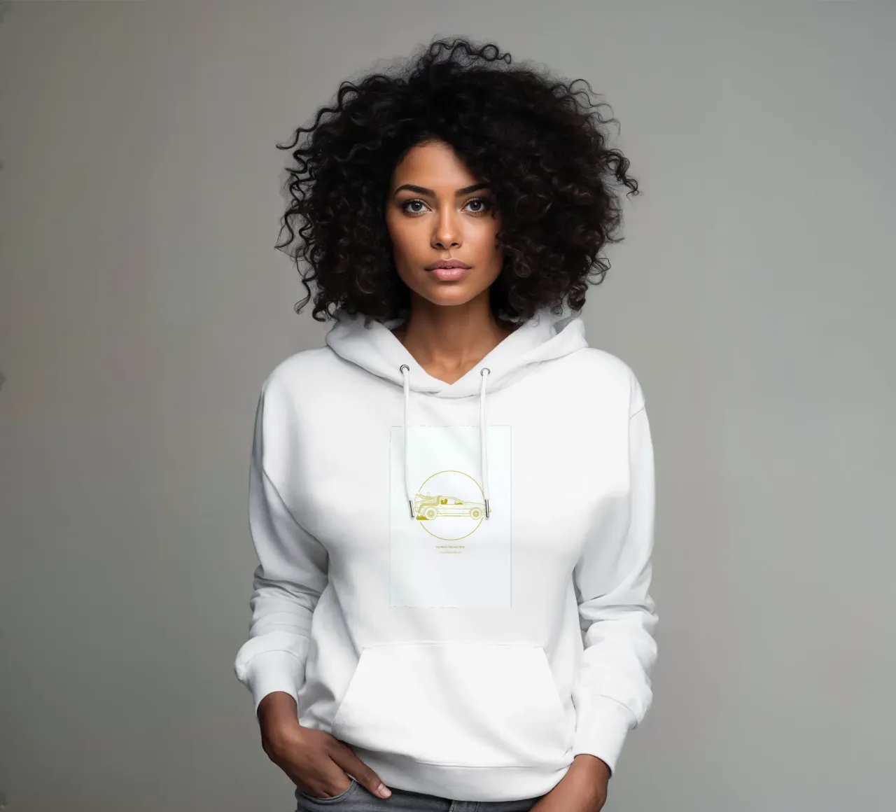 Delorean Time Machine felpa con cappuccio da Dean Smith