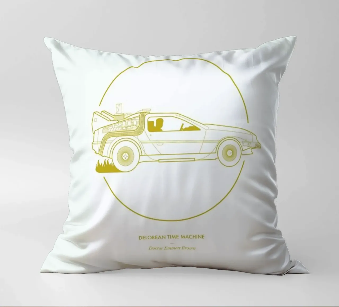 Delorean Time Machine cuscino da Dean Smith