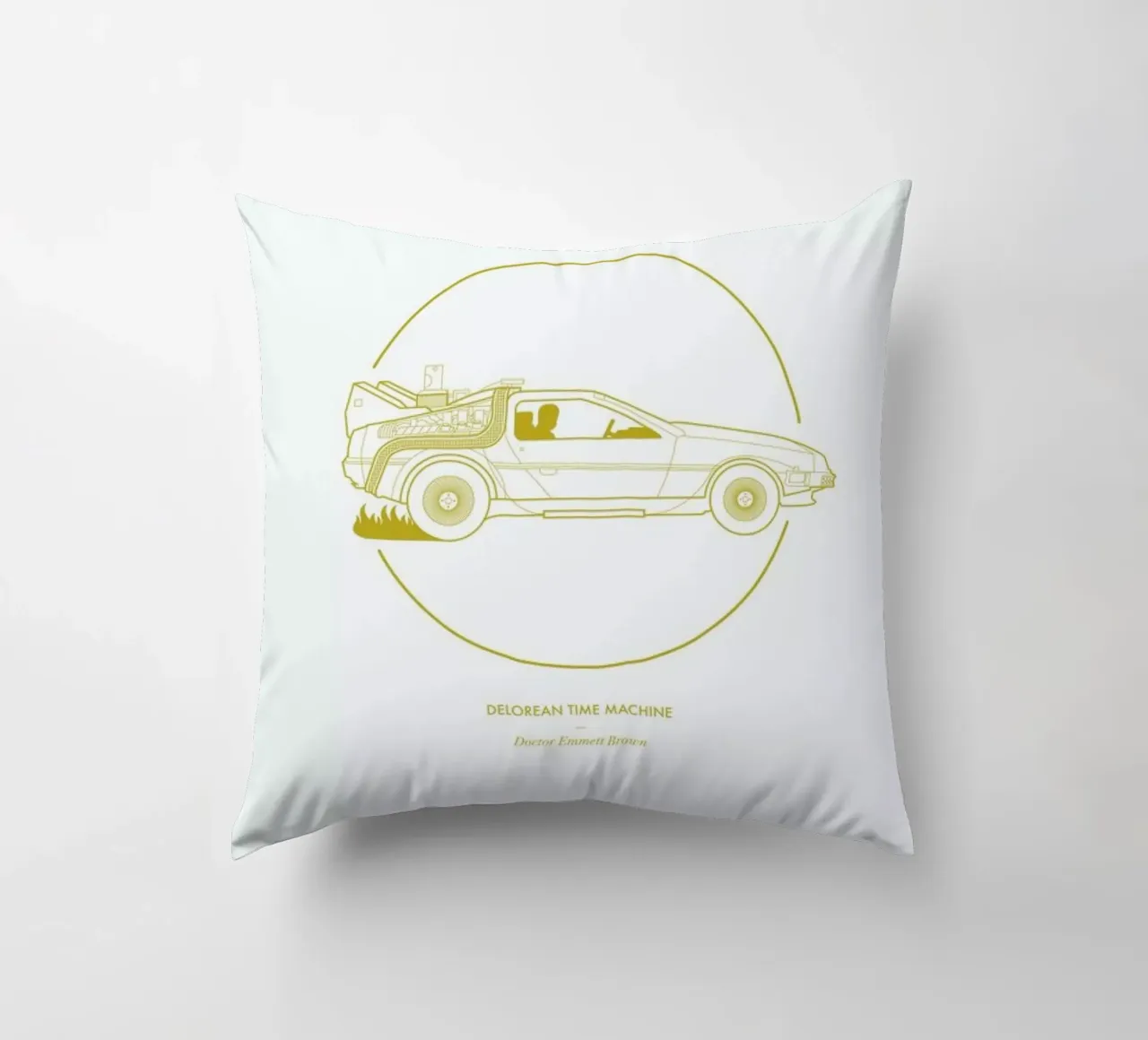 Delorean Time Machine cuscino da Dean Smith