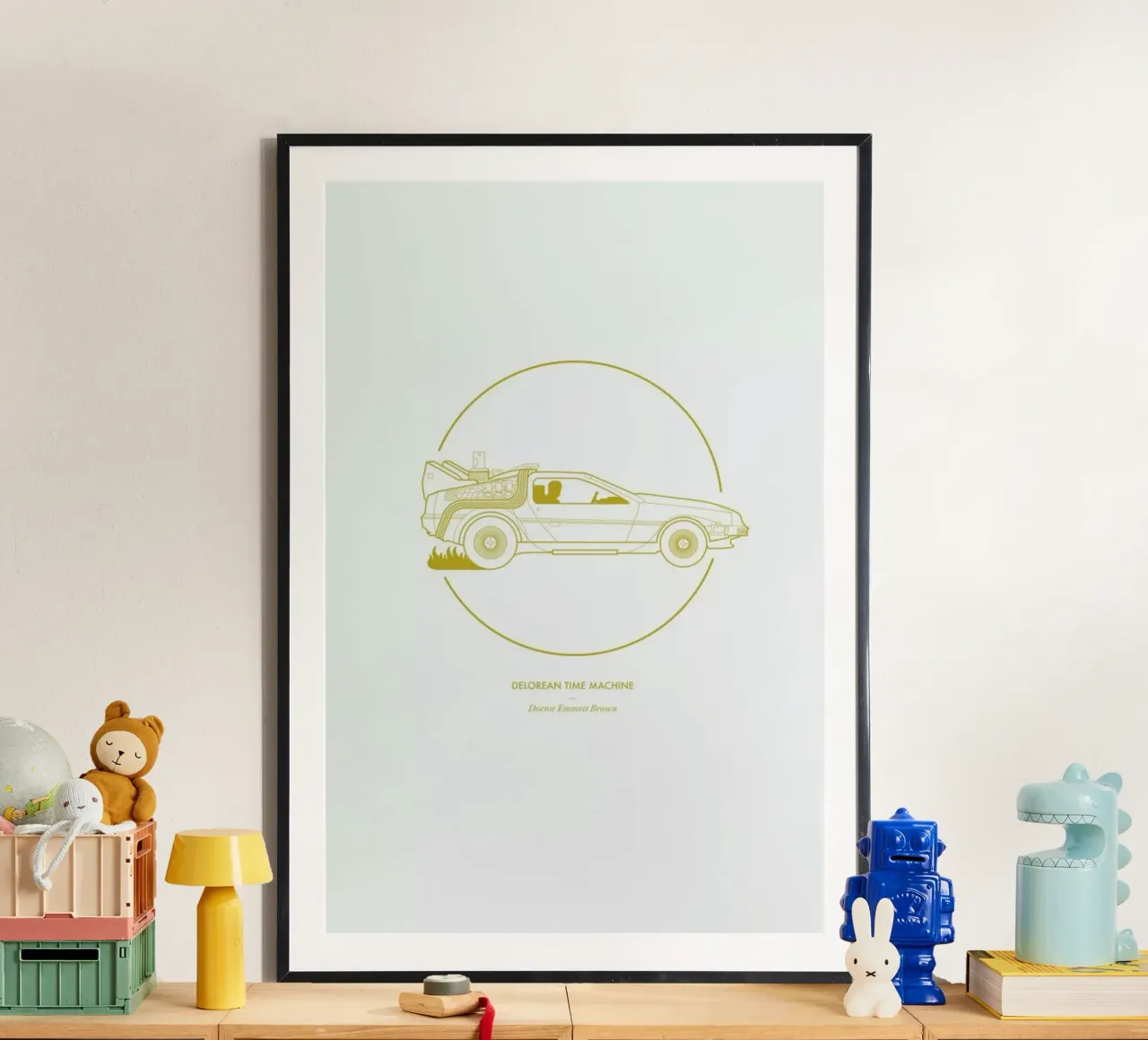 Delorean Time Machine poster da Dean Smith