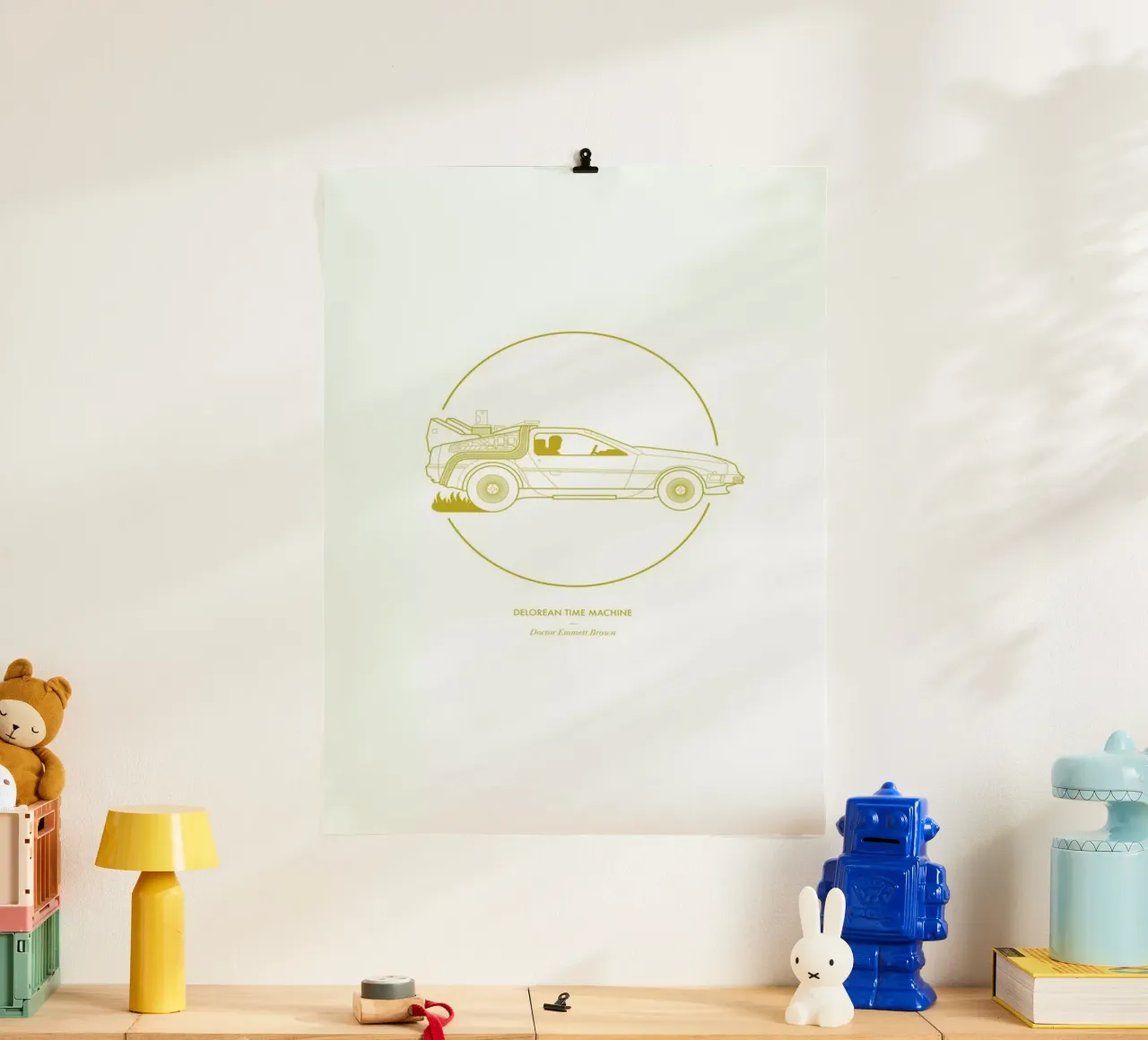 Delorean Time Machine poster da Dean Smith