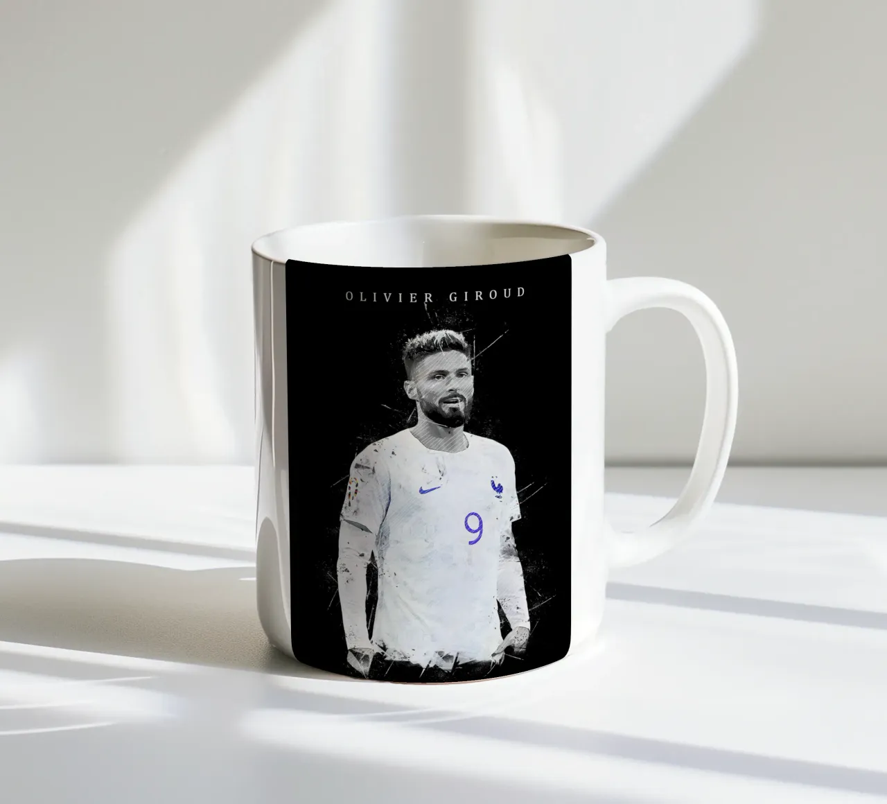 Olivier Giroud tazza in ceramica da tenten