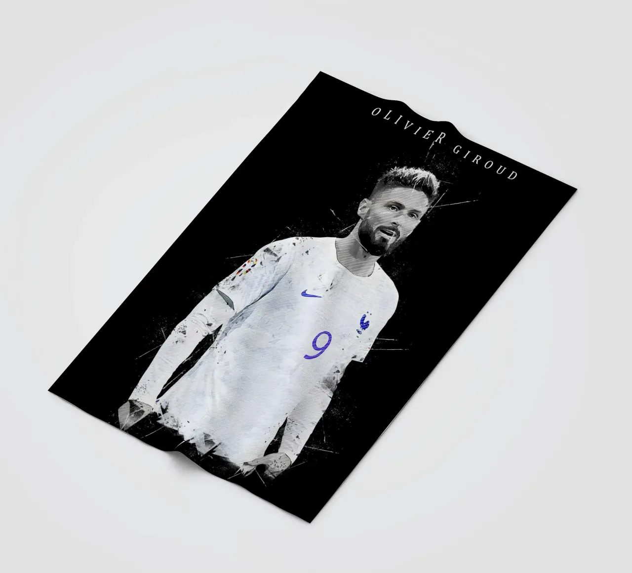 Olivier Giroud coperta in pile da tenten