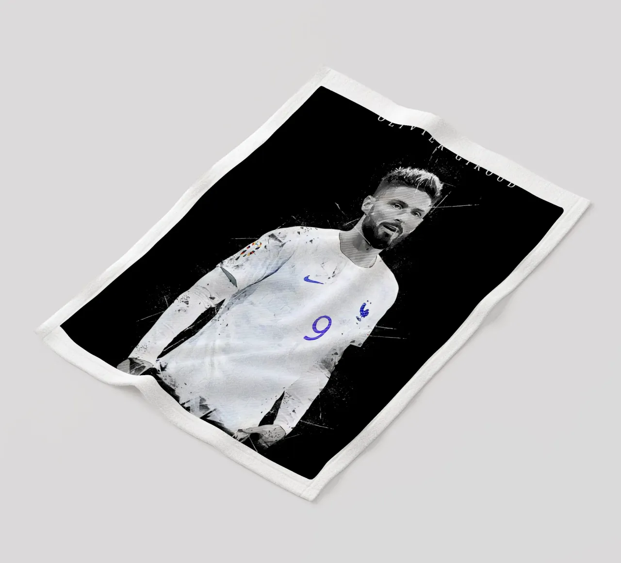 Olivier Giroud coperta in pile da tenten