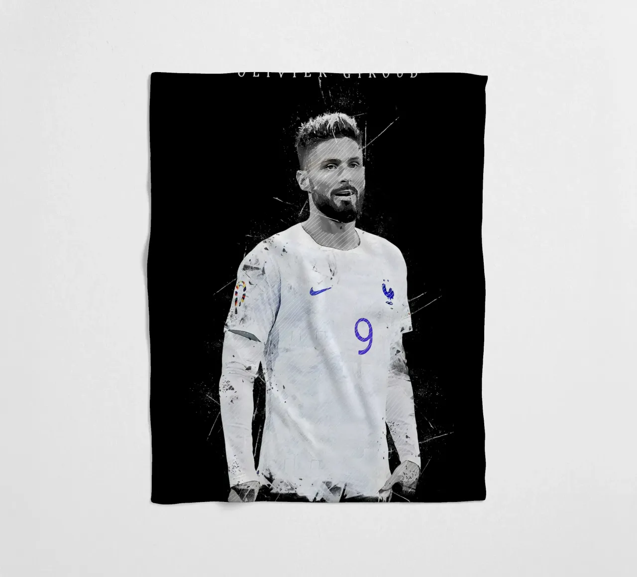 Olivier Giroud coperta in pile da tenten