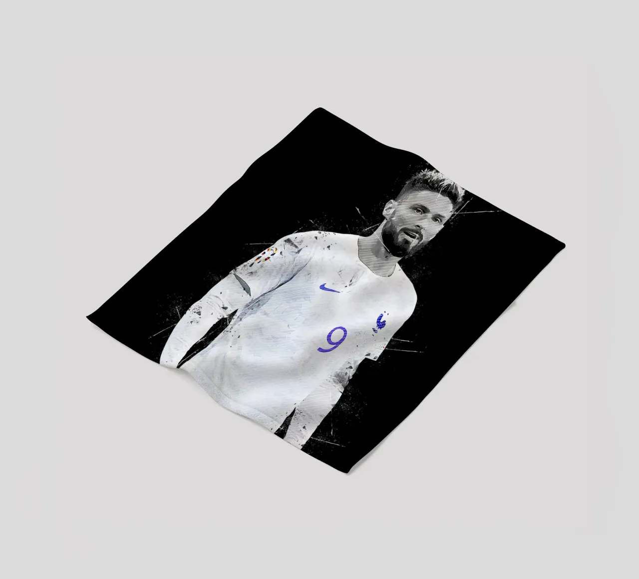 Olivier Giroud coperta in pile da tenten