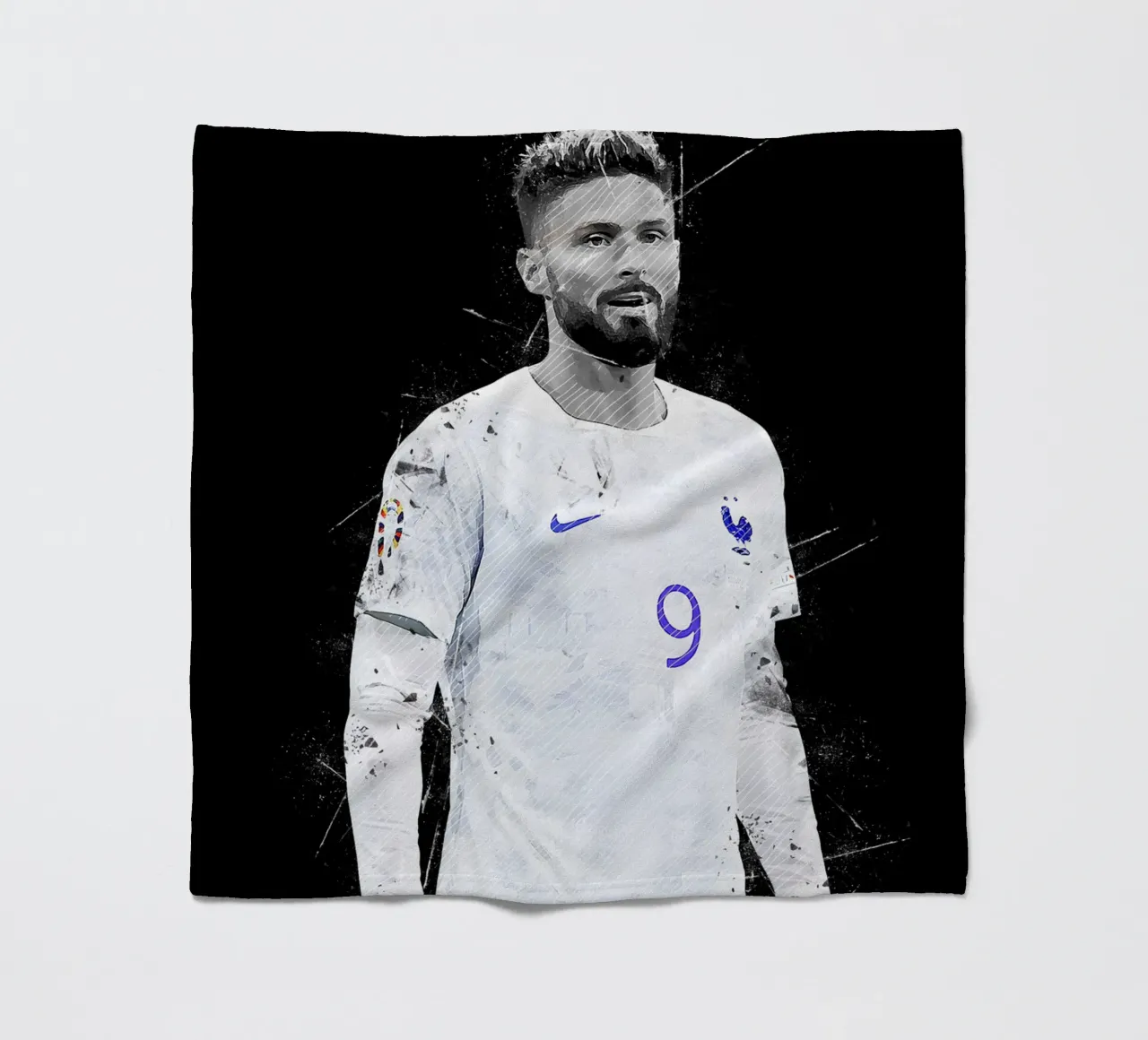 Olivier Giroud coperta in pile da tenten
