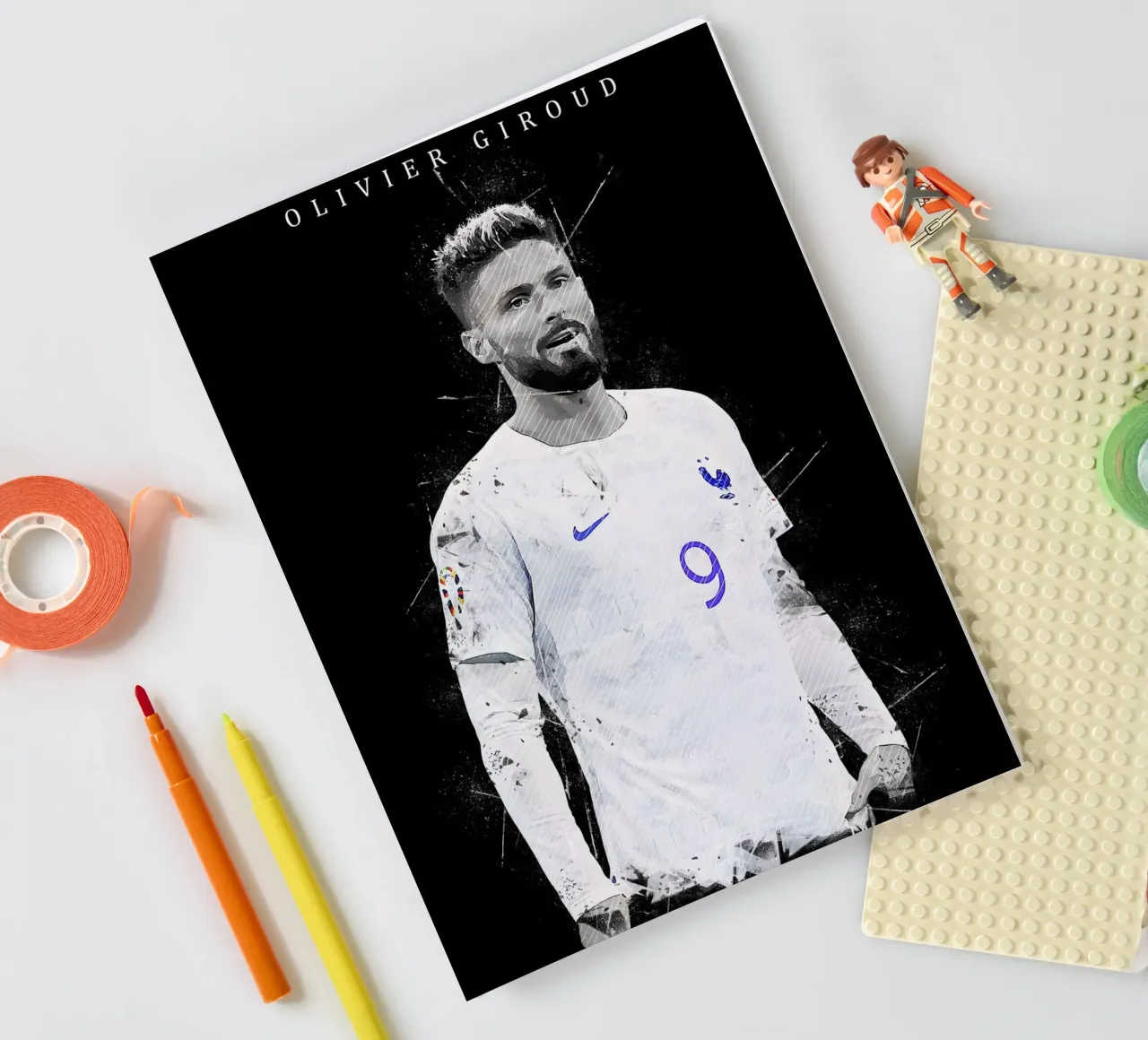 Olivier Giroud notebook by tenten