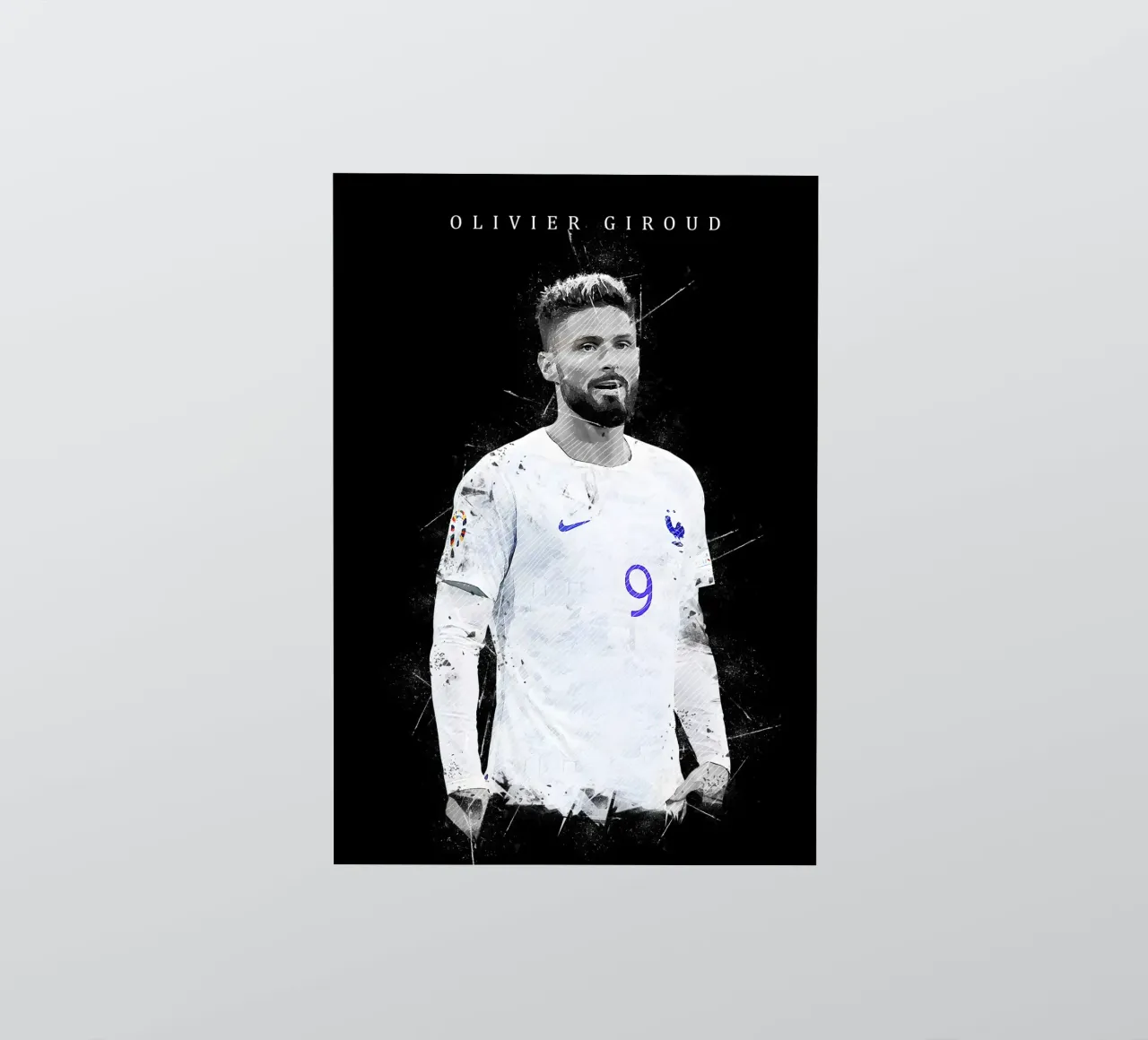Olivier Giroud pegatina de tenten