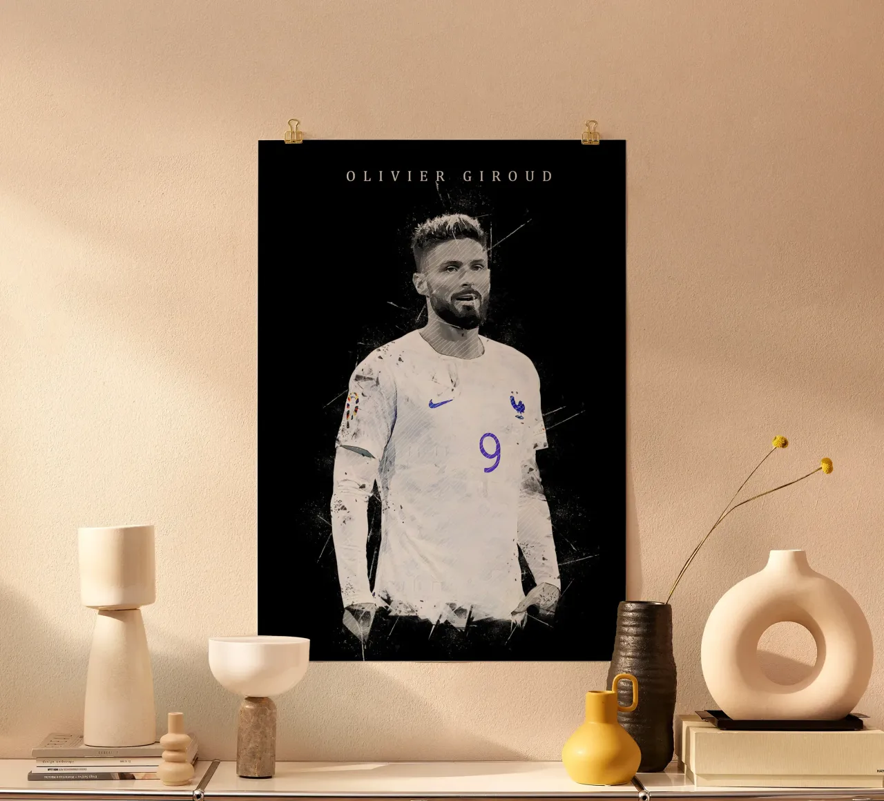 Olivier Giroud carta hahnemühle da tenten