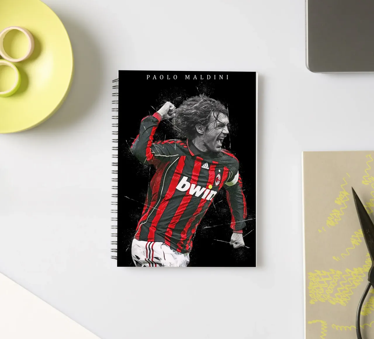 Paolo Maldini 1 spiral notebook by tenten