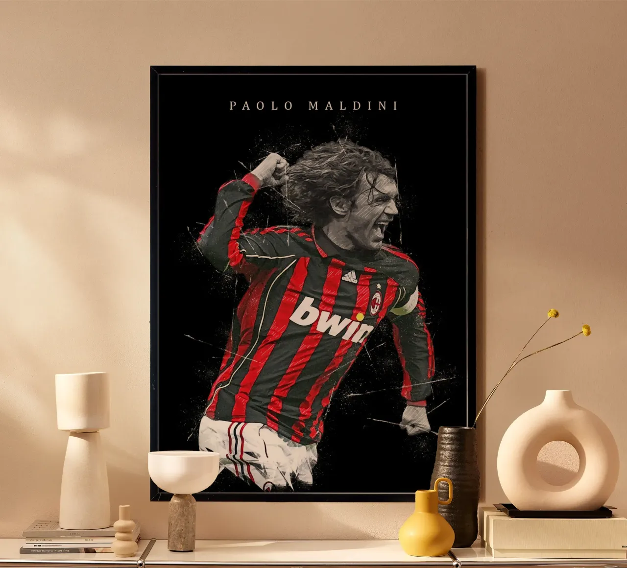 Paolo Maldini 1 carta hahnemühle da tenten