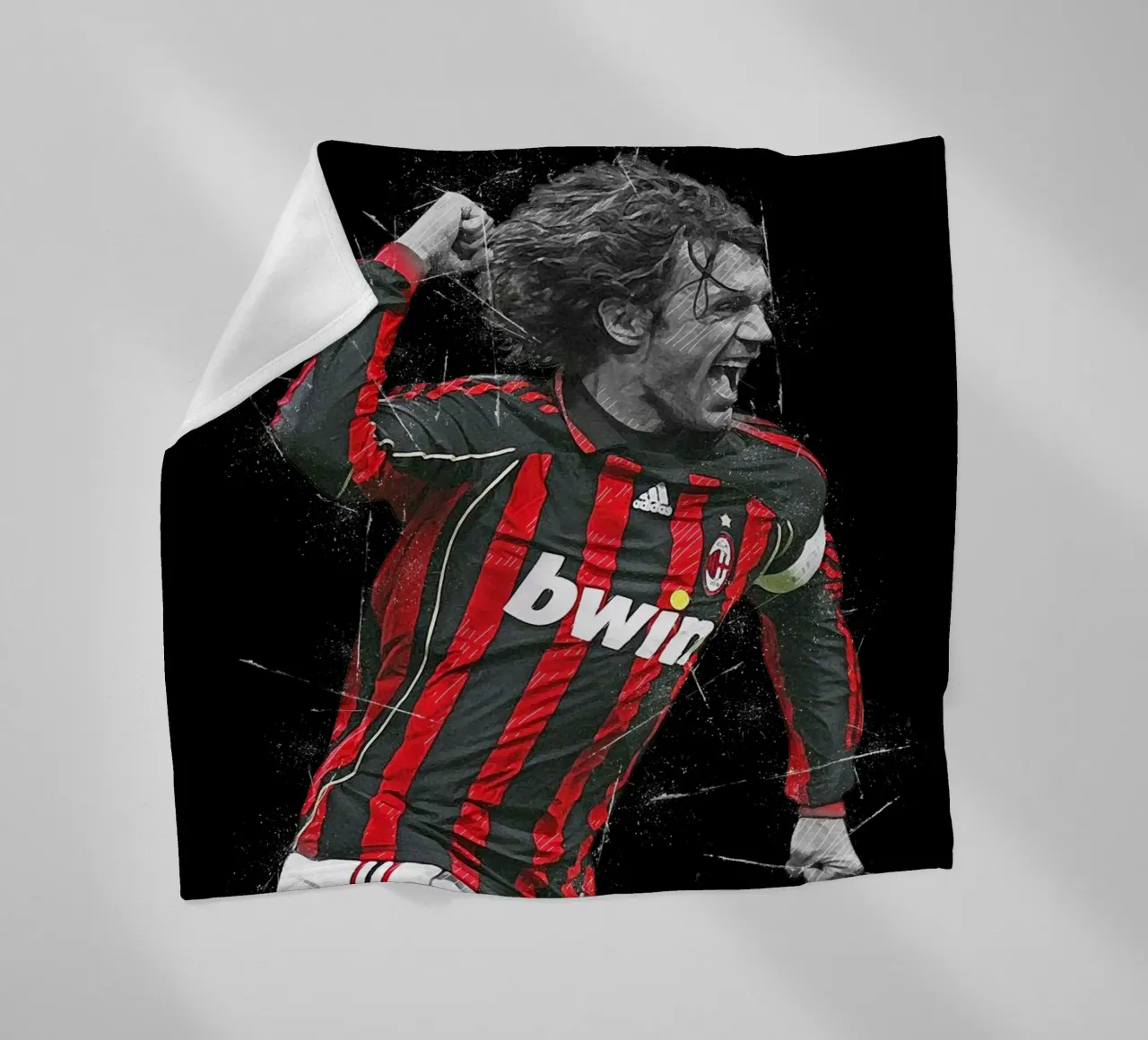 Paolo Maldini 1 coperta in pile da tenten